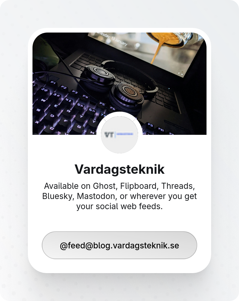 Välkommen till Vardagsteknik.se